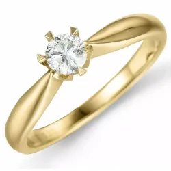 0,30 ct lab grown diamant ring i 14  karat guld 0,30 ct