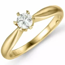 0,50 ct lab grown diamant ring i 14  karat guld 0,50 ct