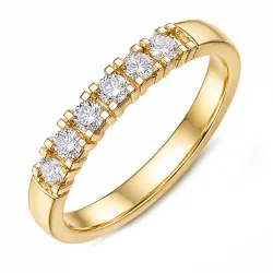lab grown diamant alliancring i 14  karat guld 0,35 ct