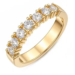 lab grown diamant alliancring i 14  karat guld 0,70 ct