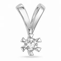 0,20 ct lab grown diamant hängen i 14  carat vitguld