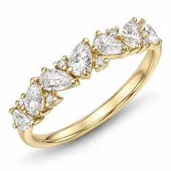 lab grown diamant ring i 14  karat guld 0,94 ct 0,05 ct