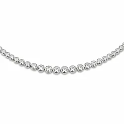 45 cm halsband med hängen i 14 karat vitguld 6,02 ct