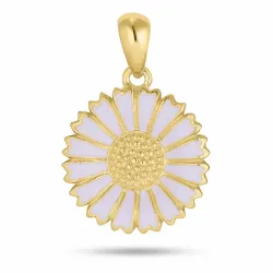 15 mm prästkrage lila hängen i förgyllt silver - Marie