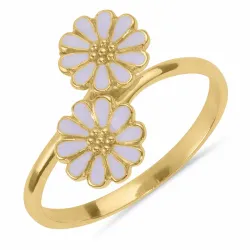 prästkrage lila ring i förgyllt silver - Maggie