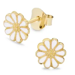 prästkrage örhängen i förgyllt silver - Maggie