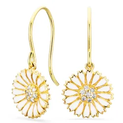 prästkrage örhängen i förgyllt silver