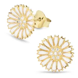 11,5 mm prästkrage örhängen i förgyllt silver - Marie