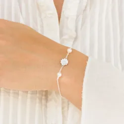 prästkrage armband i silver