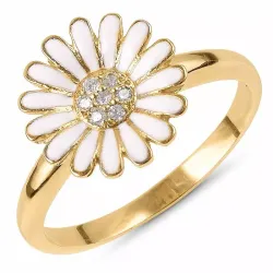 11 mm prästkrage ring i förgyllt silver - Matilda