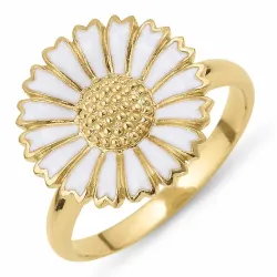 15 mm prästkrage ring i förgyllt silver - Marie