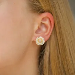 14,5 mm prästkrage örhängen i förgyllt silver - Matilda