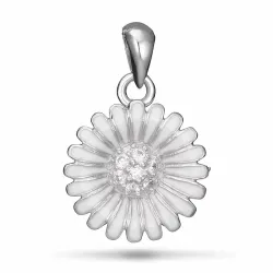 14 mm prästkrage hängen i rhodinerat silver - Matilda