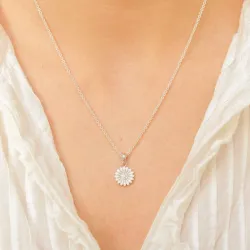 12 mm prästkrage halsband i silver - Matilda