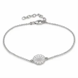 12 mm prästkrage ankerarmband i rhodinerat silver - Marie