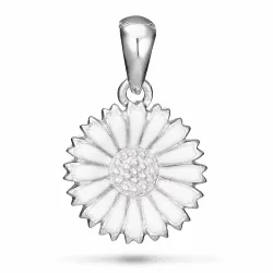 10 mm prästkrage hängen i rhodinerat silver - Marie