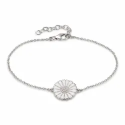 14 mm prästkrage ankerarmband i rhodinerat silver med prästkrage hanger i rhodinerat silver - Marie