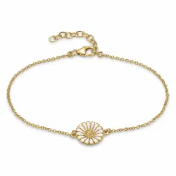 12 mm prästkrage armband i förgyllt silver med prästkrage hanger i förgylld - Marie