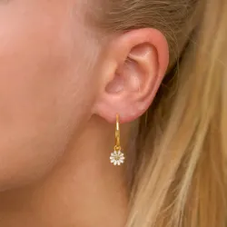 18 mm prästkrage creol i förgyllt silver - Maggie