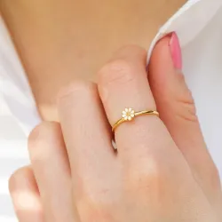prästkrage ring i förgyllt silver - Maggie