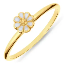 5 mm prästkrage blå ring i förgyllt silver - Maggie
