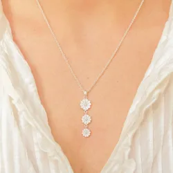 prästkrage halsband i silver - Maggie