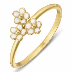 prästkrage ring i förgyllt silver - Majse