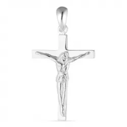 kors med Jesus hängen i silver