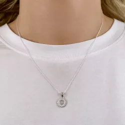 12 mm prästkrage halsband i silver