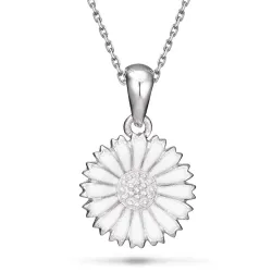 10 mm prästkrage halsband i silver - Marie