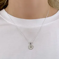 10 mm prästkrage halsband i silver - Marie