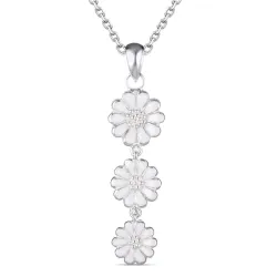 prästkrage halsband i silver - Maggie