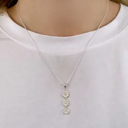 prästkrage halsband i silver - Maggie