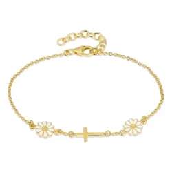 prästkrage armband i förgyllt silver - Maggie