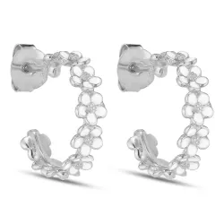 17,5 mm prästkrage creol i silver - Majse