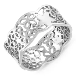 blommor ring i silver