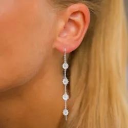 prästkrage kedja örhängen i silver - Maggie