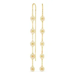 prästkrage kedja örhängen i förgyllt silver - Maggie