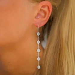 prästkrage kedja örhängen i silver - Maggie