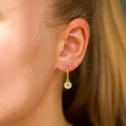 14 mm prästkrage creol i förgyllt silver - Maggie