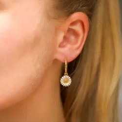 18 mm prästkrage creol i förgyllt silver - Matilda