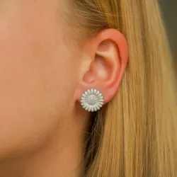 14,5 mm prästkrage örhängestift i silver - Matilda