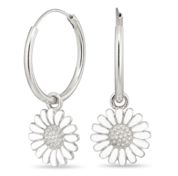 18 mm prästkrage creol i silver - Matilda