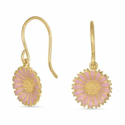 11,5 mm prästkrage rosa örhängen i förgyllt silver - Marie