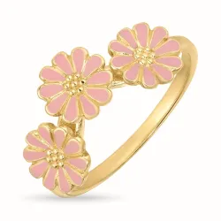 prästkrage rosa ring i förgyllt silver - Maggie