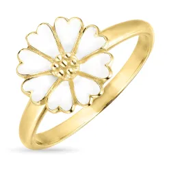 11 mm prästkrage ring i förgyllt silver - Magda