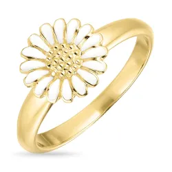 10 mm prästkrage ring i förgyllt silver - Matilda