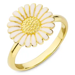 prästkrage ring i förgyllt silver - Matilda