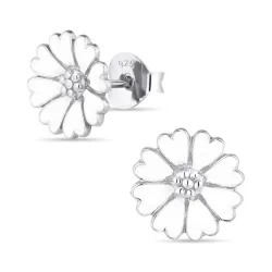 11 mm prästkrage örhängestift i silver - Magda