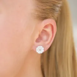 11 mm prästkrage örhängestift i silver - Magda